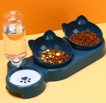 Spill-resistant cat bowl | Zunpawi
