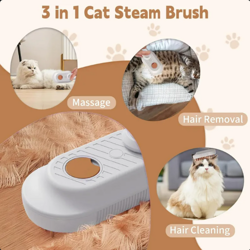 3-in-1 Mist Grooming Brush for Cats & Dogs