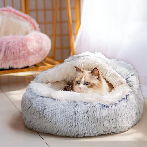 Cozy Semi-Enclosed Cat Bed