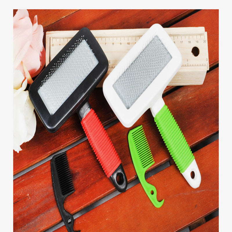 Steel-pin pet grooming comb | Zunpawi