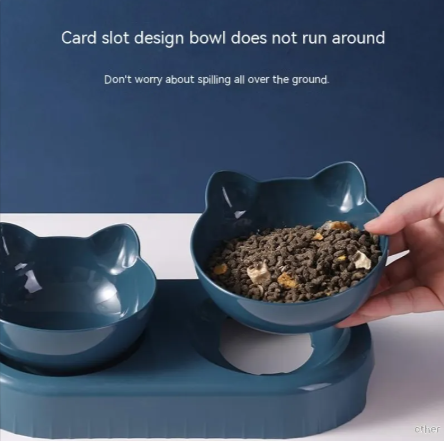 Spill-Resistant Cat Bowl