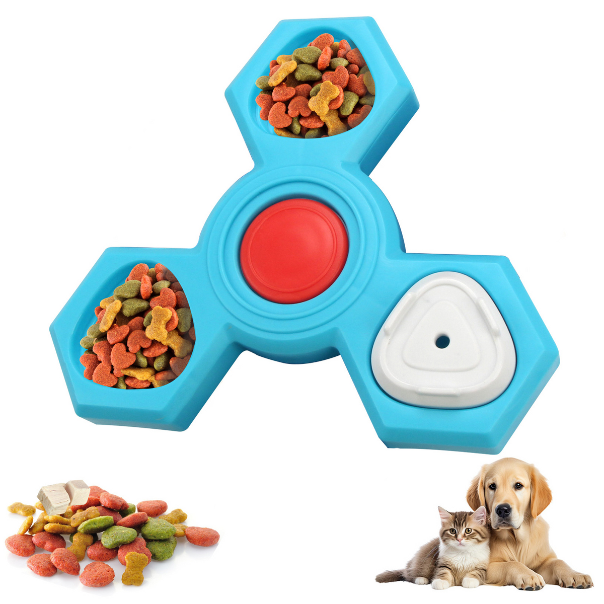 Layered Dog Treat Puzzle & Slow Feeder